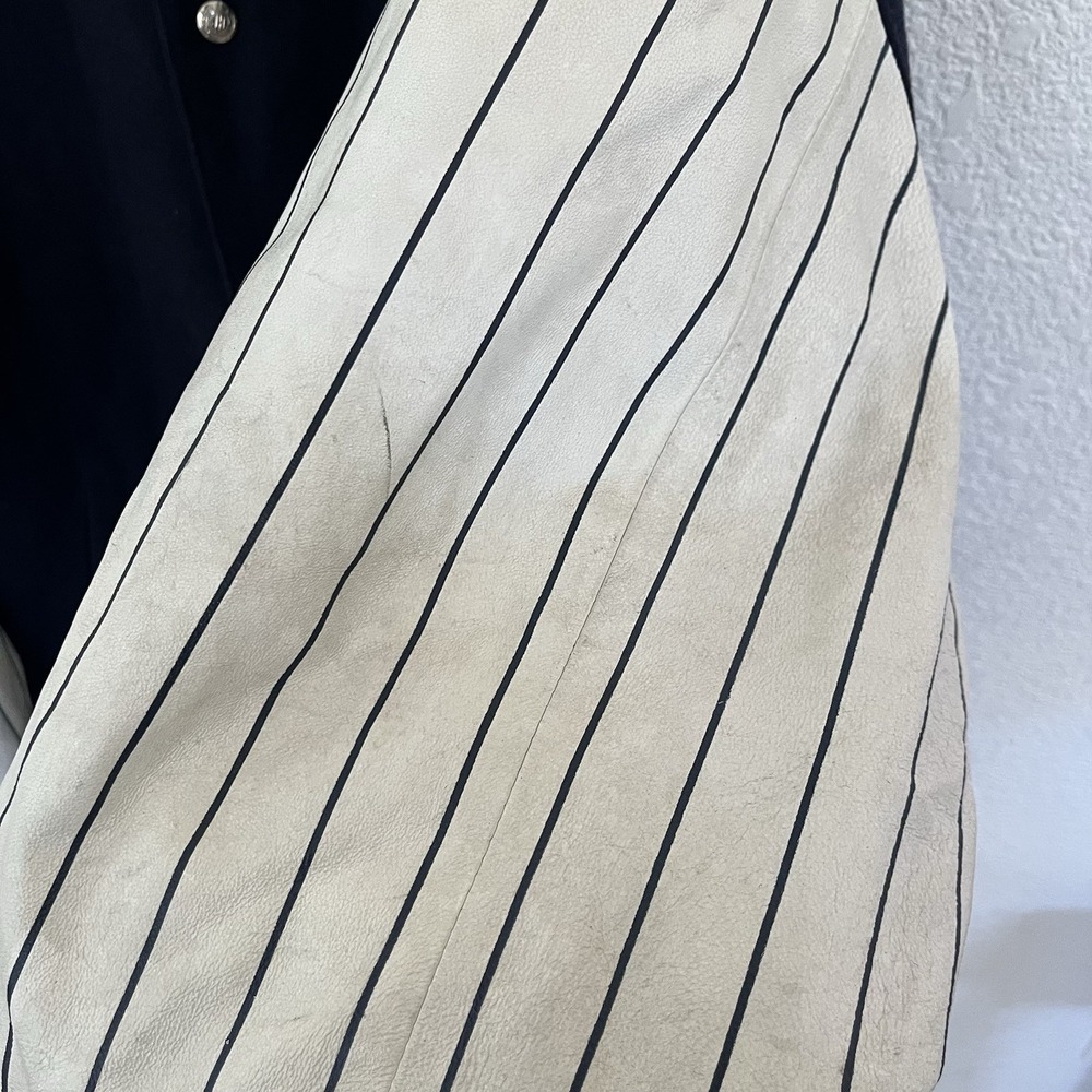 VINTAGE New York Yankees Mens Size 3XL JH Design Varsity Jacket MLB Wool Leather - Picture 9 of 16